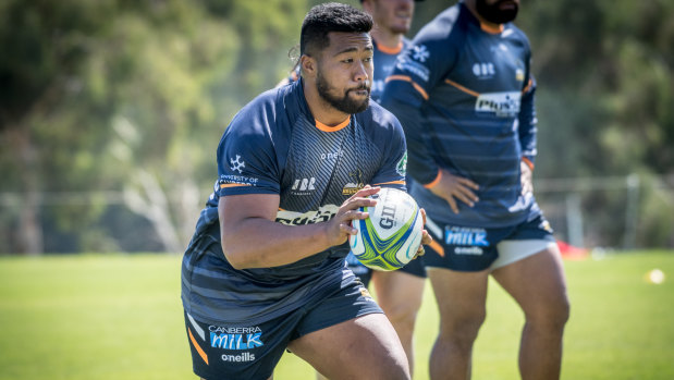 Folau Faingaa is the Brumbies' leading try-scorer this year.