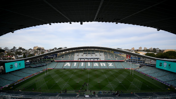 Goodbye, old friend: Allianz Stadium on the eve of its final NRL match.