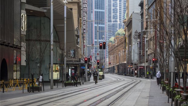 Sydney’s CBD resembles a ghost town as the lockdown continues.