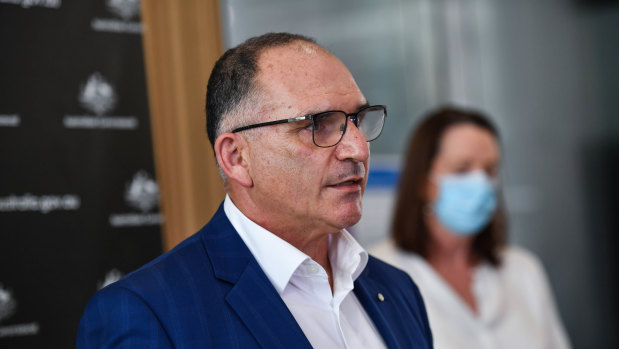 Victorian Aged Care Response Centre boss Joe Buffone has landed a new job in Canberra.