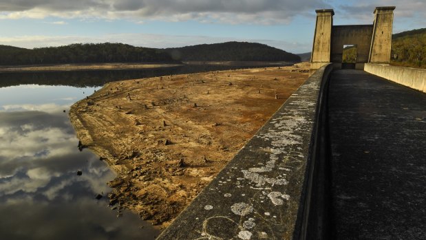 Sydney Water's Cordeaux Dam near Wollongong , is losing water flows to a nearby underground coal mine.