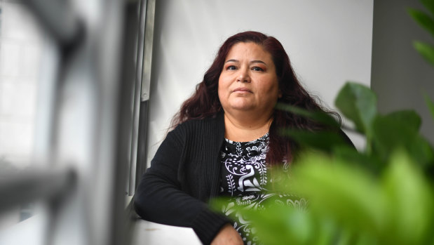 Judith Rosales Gutierrez says the Department of Housing is trying to get her to sign a document that would prevent her from taking legal action if she ever developed an asbestos-related illness.  
