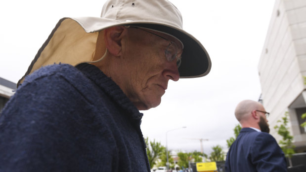 David Eastman arrives at the Supreme Court in Canberra this week.