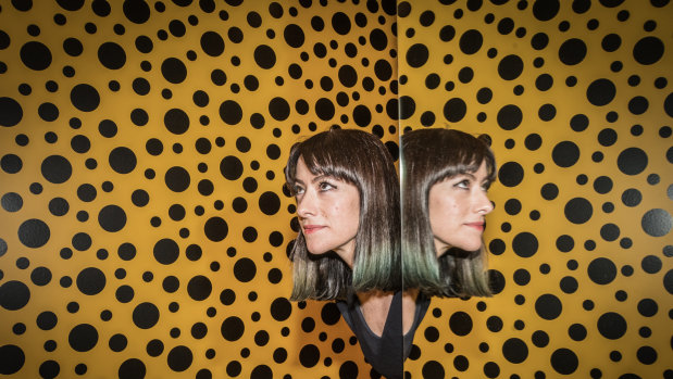 Senior curator of contemporary art at the National Gallery of Australia Jaklyn Babington loses herself in Yayoi Kusama's infinity room.