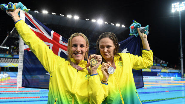 Bronte and Cate Campbell want more moments like this when they swim in Tokyo, regardless of the health risk.
