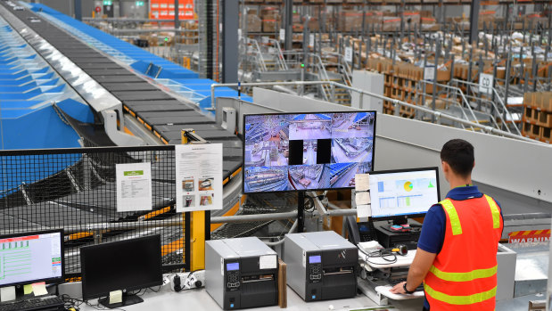 Kathmandu's automated warehouse in Melbourne's west. 