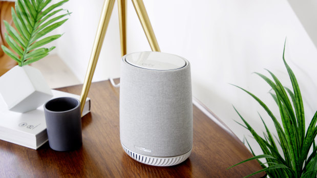 The Orbi Voice is a Netgear Orbi mesh Wi-Fi hub and an Alexa smart speaker combined.