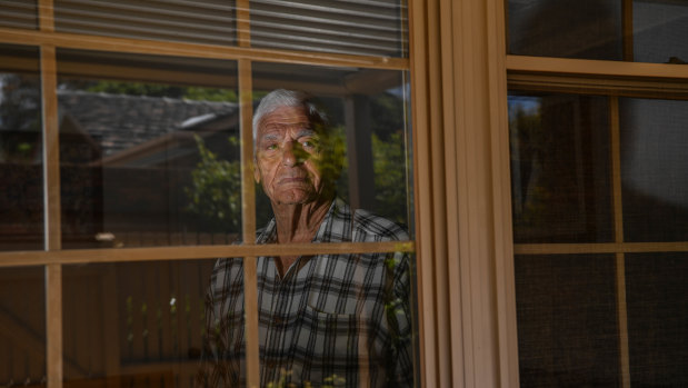 Former undercover cop Nick Cecil at home.