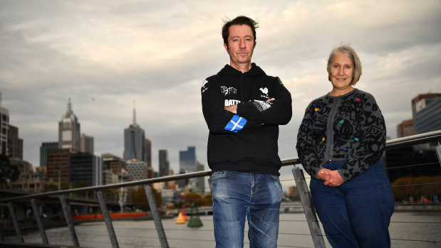 Victorian Socialists candidates Stephen Jolly and Sue Bolton. 