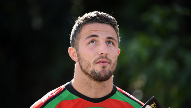 Rough time: Sam Burgess.