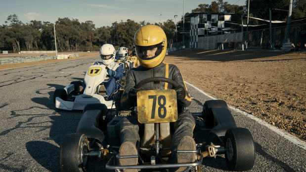 Go! stars William Lodder as 16-year-old Jack, who's just arrived in a new town where go-kart racing occupies a lot of the locals' time.
