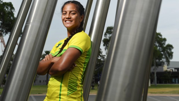 Paki, 17, is the youngest player to have represented Australia in the Sevens World Series. 