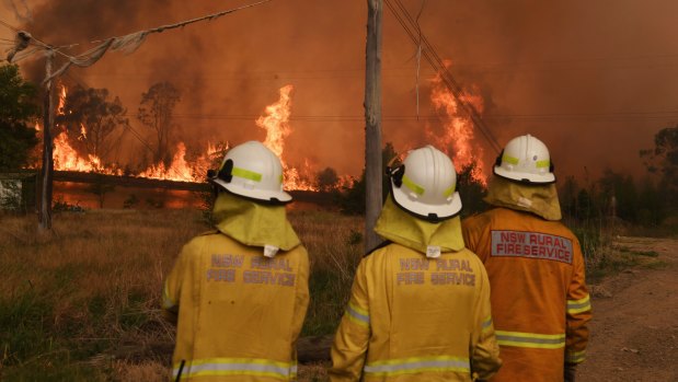 Rural Fire Service volunteers have been fighting the state's bushfires for weeks.