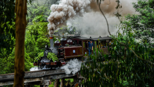 Take a day trip to see Puffing Billy.