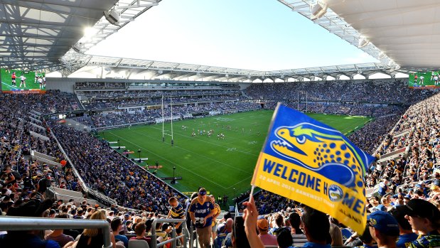 What a view: even the 'worst' seats at the new Parramatta stadium feel closer to the play.