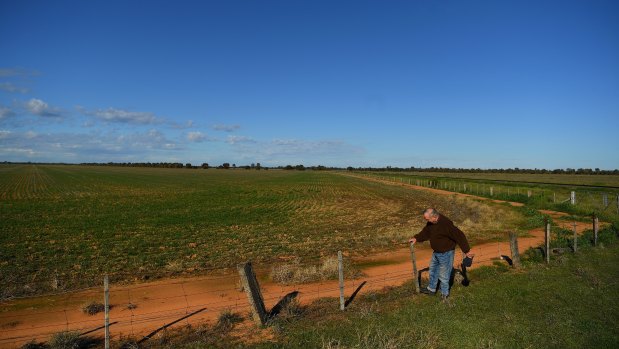 A Moama farmer whose land borders the site of the proposed plant.