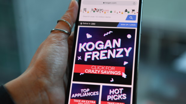 Kogan shares jumped this week but profits dropped. 