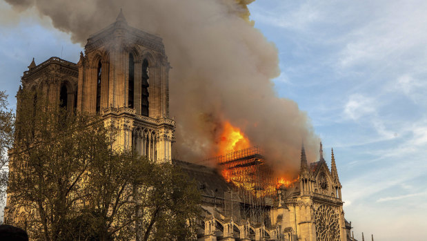 Notre-Dame cathedral is undergoing an extensive rebuild following the blaze. 