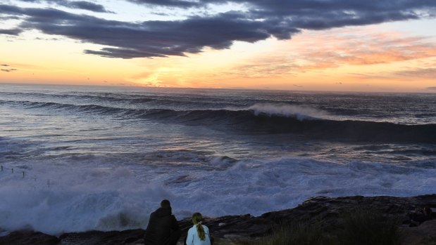 The SES is also asking people "from Eden to Lismore and everything in between" to "stay away from beaches".