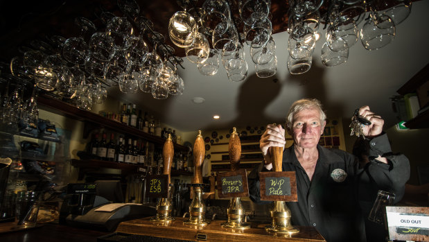 Wig and Pen owner Lachlan McOmish opened the city's first microbrewery in 1994.