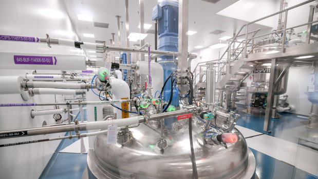 CSL Behring’s new domestic plasma fractionation facility in Broadmeadows. $900 million has been invested in the project, which will ultimately process more than 9 million litres of plasma a year. 