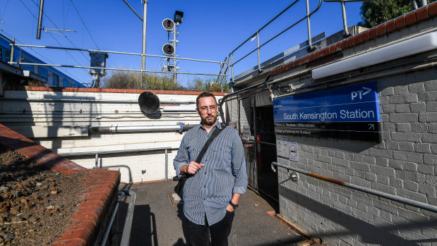 Michael Ryan commutes from South Kensington station - one of the worst stations in Melbourne, according to the latest RACV survey.