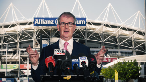 Changing the goalposts: Michael Daley's pledge to make the SCG Trust pay for the redevelopment of Allianz Stadium would hit football fans in the pocket.