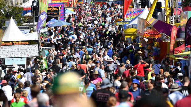 Patrons at the Ekka will enjoy a sunny day without the strong winds that brought chills over the weekend.