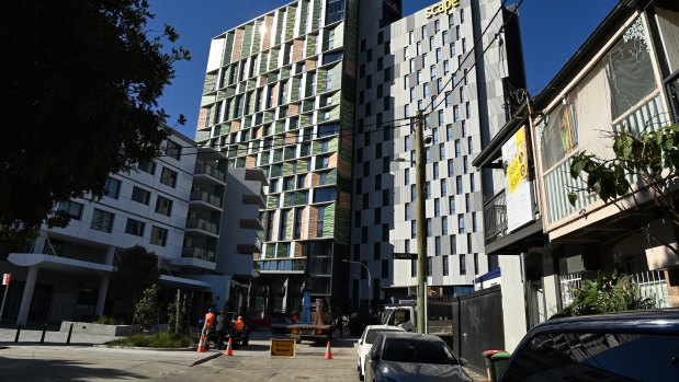 The Scape student accommodation development at The Block has been re-engineered for quarantine.