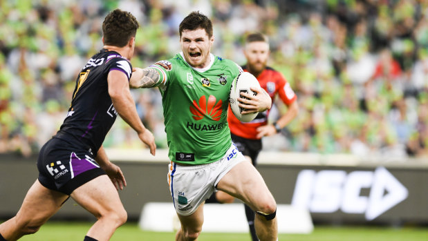 John Bateman shifted to an edge for Canberra.