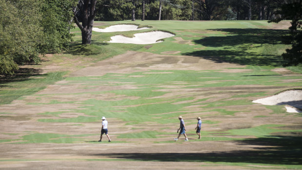 One of the worst hit fairways is not being used for the Canberra Classic.