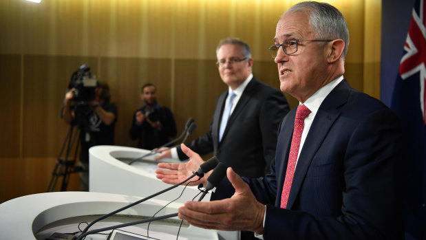 Prime Minister Malcolm Turnbull and Federal Treasurer Scott Morrison