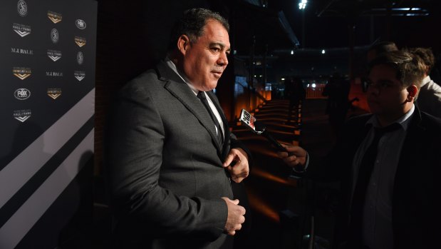 Modern great: Mal Meninga arrives at the NRL Immortals night at the SCG before his formal induction.
