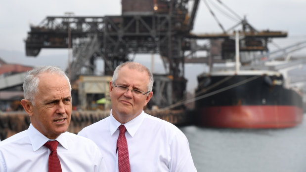 Prime Minister Malcolm Turnbull (left) and Treasurer Scott Morrison 