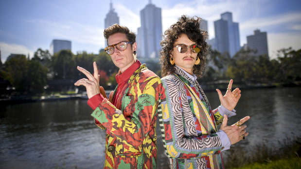 Harvey Miller (left) and Monte Morgan, of Client Liaison, are making their Fashion Week Australia debut.