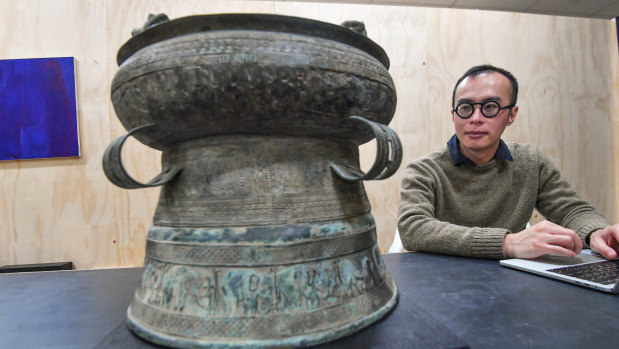 James Nguyen is building a digital recreation of a 2000-year-old Vietnamese rain drum.