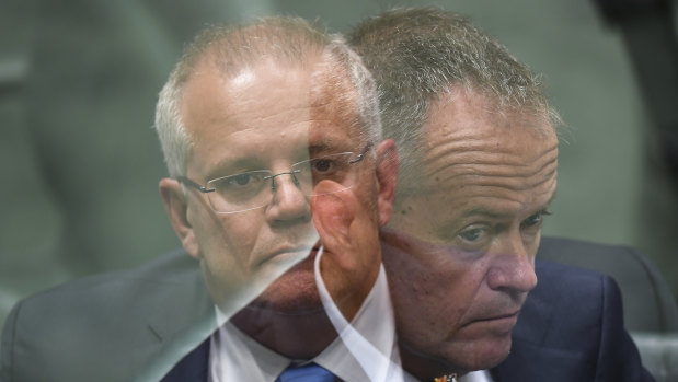How will voters see them? Scott Morrison and Bill Shorten.