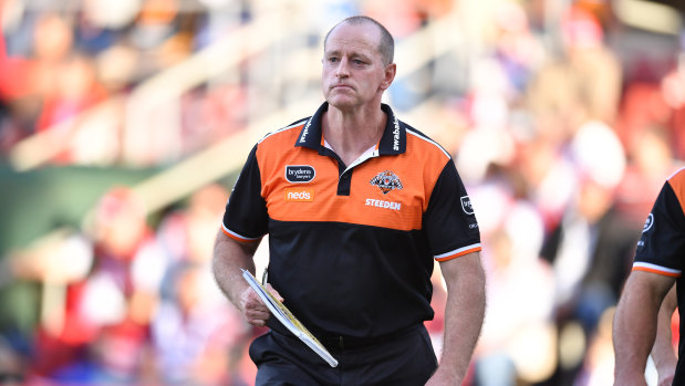 Wests Tigers coach Michael Maguire.