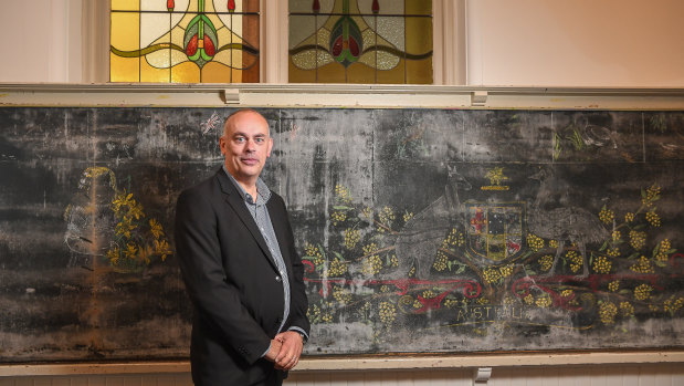 Peter deWacht, principal of Kew Primary School, will task students with exploring the history of the unearthed murals.