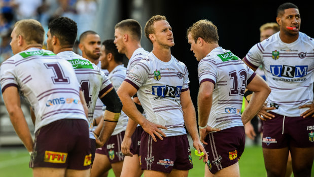 From bad to worse: Manly suffered a week from hell, and then a humiliating loss to the Eels on Sunday.