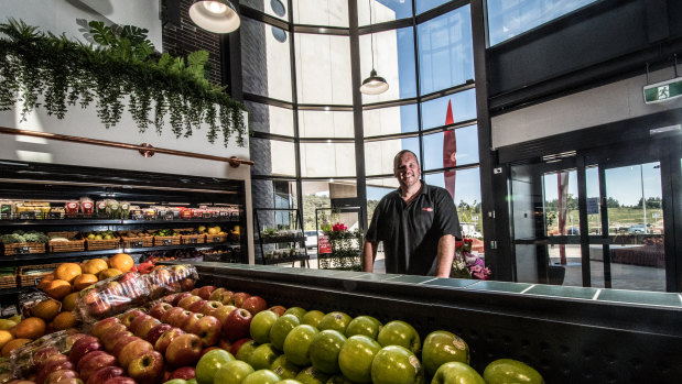 Steve Smith is in charge of the new light-filled supermarket at the Denman Prospect shops.
