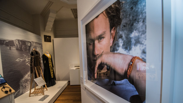 The National Film and Sound Archive of Australia's new exhibition, Heath Ledger: A Life In Pictures.