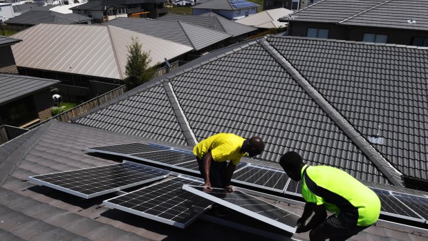Lots more roofs to cover: Solar PV penetration rates still lag in Sydney and Melbourne.