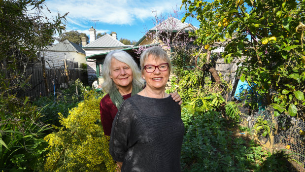 Dr Penny Whetton (left) with her wife, Greens senator Janet Rice. Dr Whetton died on September 11, aged 61