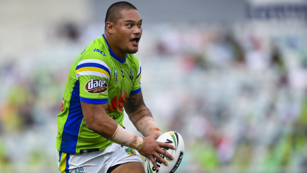 Raiders centre Joey Leilua is using the 89 grand final win as inspiration this year. 