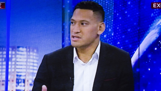 Former Wallaby Israel Folau was interviewed by Alan Jones on Sky News.