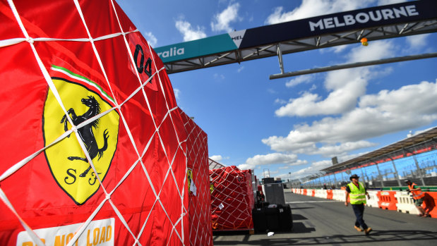 About 150 Ferrari crew members received a special exemption from the Italian government to travel to Melbourne for the grand prix.