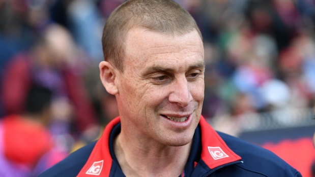 Melbourne coach Simon Goodwin. 