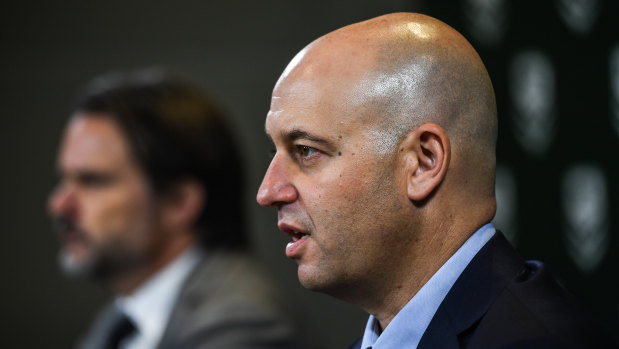 Cracking down: NRL boss Todd Greenberg hands down Manly's penalties in March.
