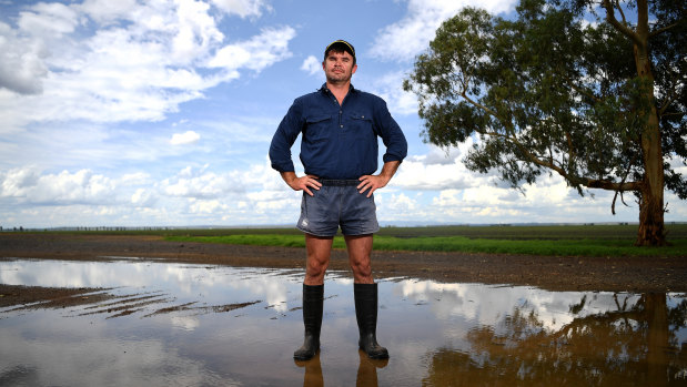 It finally rains on David Buckley's property near Dalby Queensland.